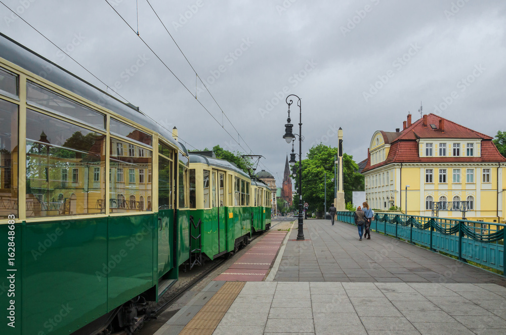 CITY TRANSPORT - Historic tram on the urban trail

