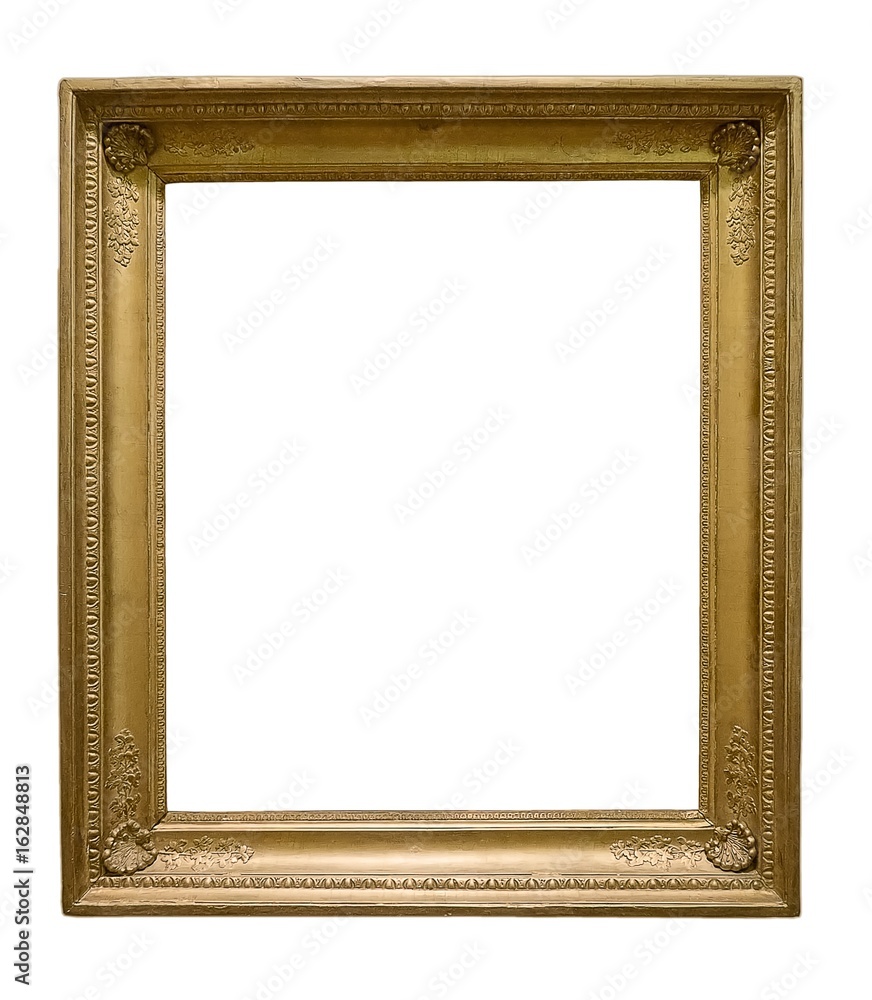Gold frame for paintings, mirrors or photos or background Gold frame for paintings, mirrors or photos or background