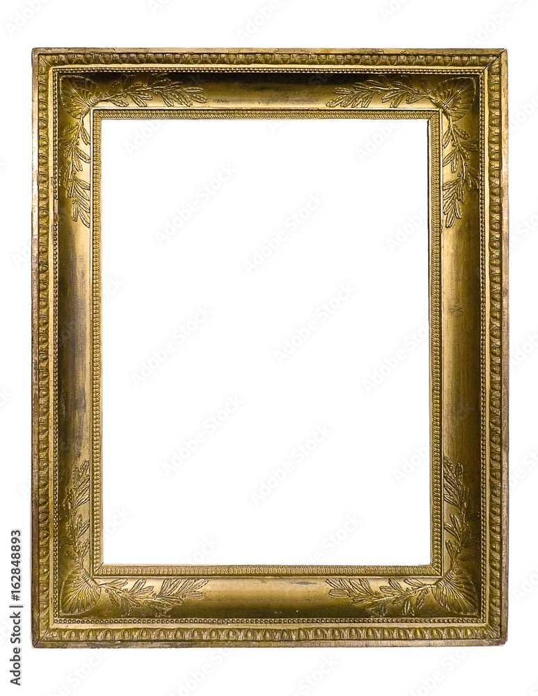 Gold frame for paintings, mirrors or photos or background Gold frame for paintings, mirrors or photos or background