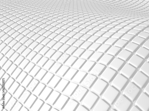 Abstract Futuristic White Cubes Design Background