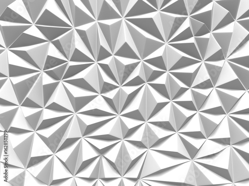 White triangle pattern surface. Abstract geometric background