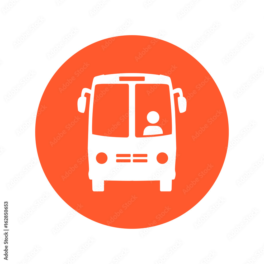 Bus icon. Schoolbus symbol. International tourist traffic. Comfortable vehicles. Bus icon. Schoolbus symbol. International tourist traffic. Comfortable vehicles.