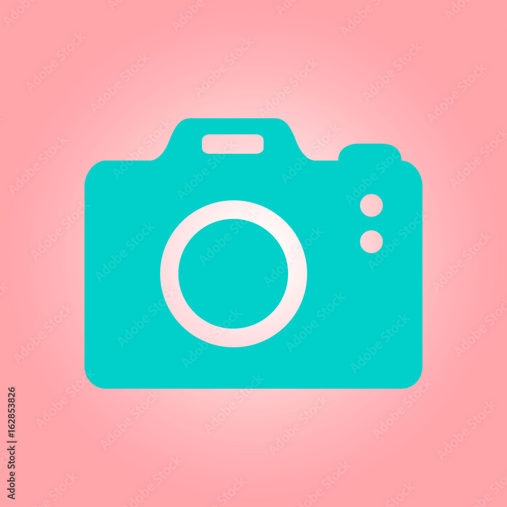 Photo camera symbol. DSLR camera sign icon. Digital camera. Flat design style. Photo camera symbol. DSLR camera sign icon. Digital camera. Flat design style.