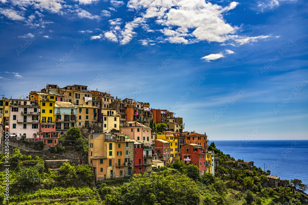 Italy. Cinque Terre (UNESCO World Heritage Site since 1997). Corniglia village (Liguria region)