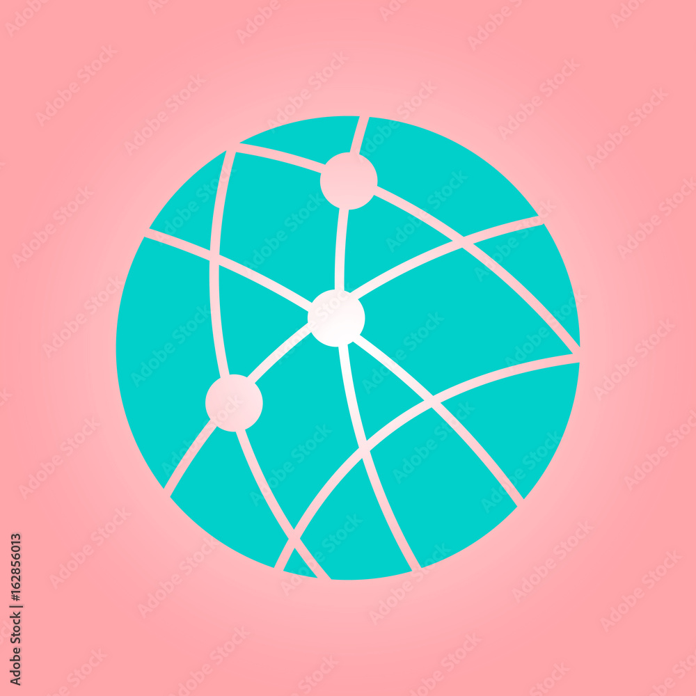Global technology or social network icon sign symbol. Global technology or social network icon sign symbol.