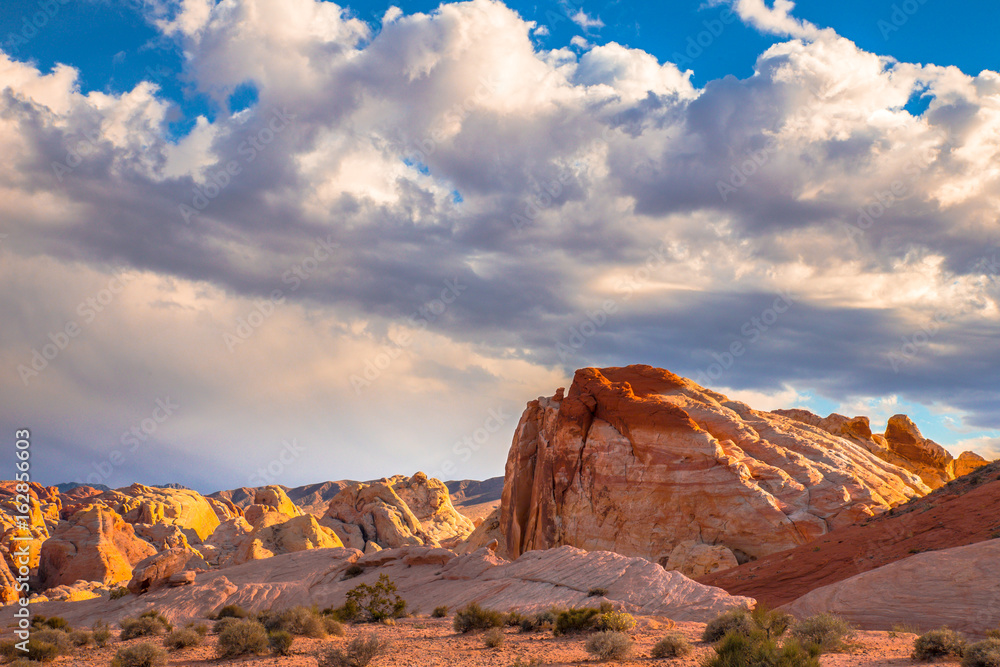 View of mountain formation at Valley of Fire State Park, Nevada