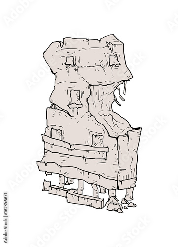 debris illustration