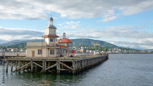 Victorian buildings on the pier at Dunoon on the Firth of Clyde