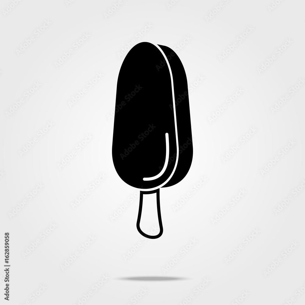 Eskimo Pie Ice Cream icon isolated on white background. Eskimo Pie Ice Cream icon isolated on white background.