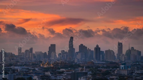 Bangkok sunrise 4k timelapse
