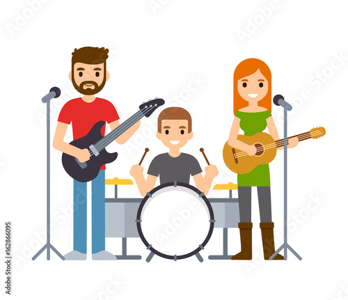 Music band illustration