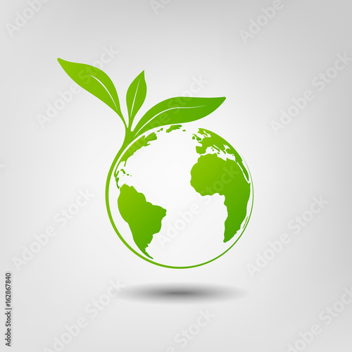 Photo World environmental saving and ecology friendly concept