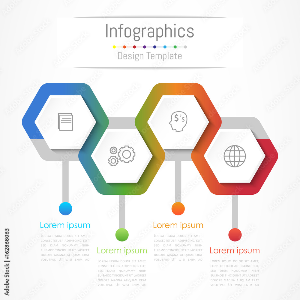 Infographic design elements for your business with 4 options, parts, steps or processes, Vector Illustration. Infographic design elements for your business with 4 options, parts, steps or processes, Vector Illustration.