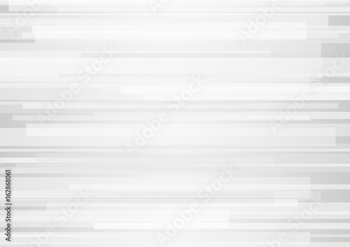 Abstract white geometric overlap on gray background