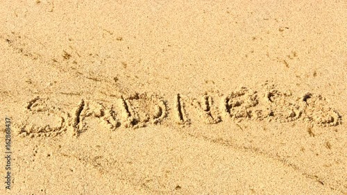 Symbolism for dissolving or eliminating sadness.  The word 