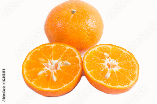 Orange isolate on white background