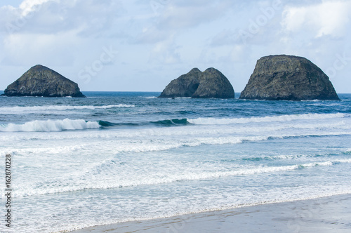 Storm, Finley and Shag Rocks near Oceanside Oregon photo