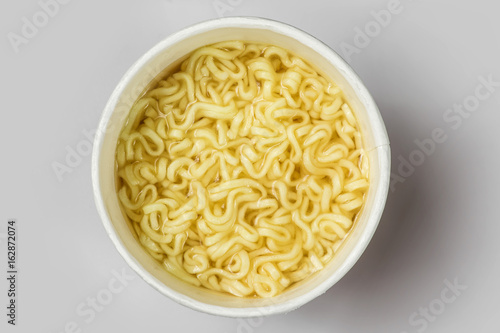Noodles cup top view