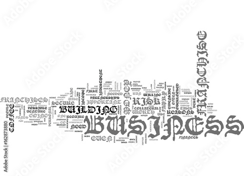 A COFFEE FRANCHISE BY THE NUMBERS TEXT WORD CLOUD CONCEPT