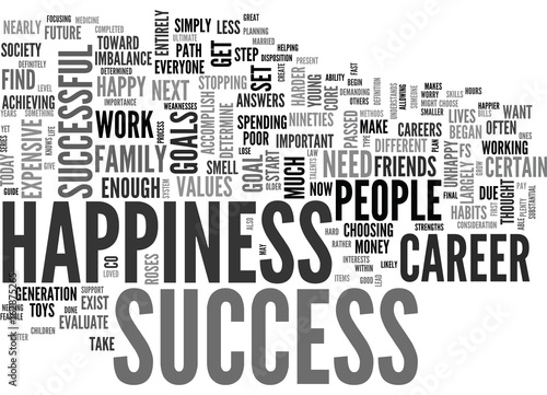A GUIDE TO SUCCESS AND HAPPINESS FOR YOUNG PEOPLE TEXT WORD CLOUD CONCEPT