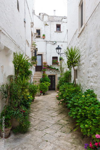 Locorotondo  Puglia  Italy  - The gorgeous white town in province of Bari  chosen among the top 10 most beautiful villages in Southern Italy