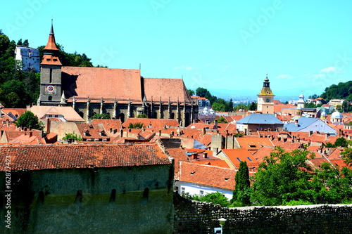Typical urban landscape of the city Brasov, a town situated in Transylvania, Romania, in the center of the country. 300.000 inhabitants.