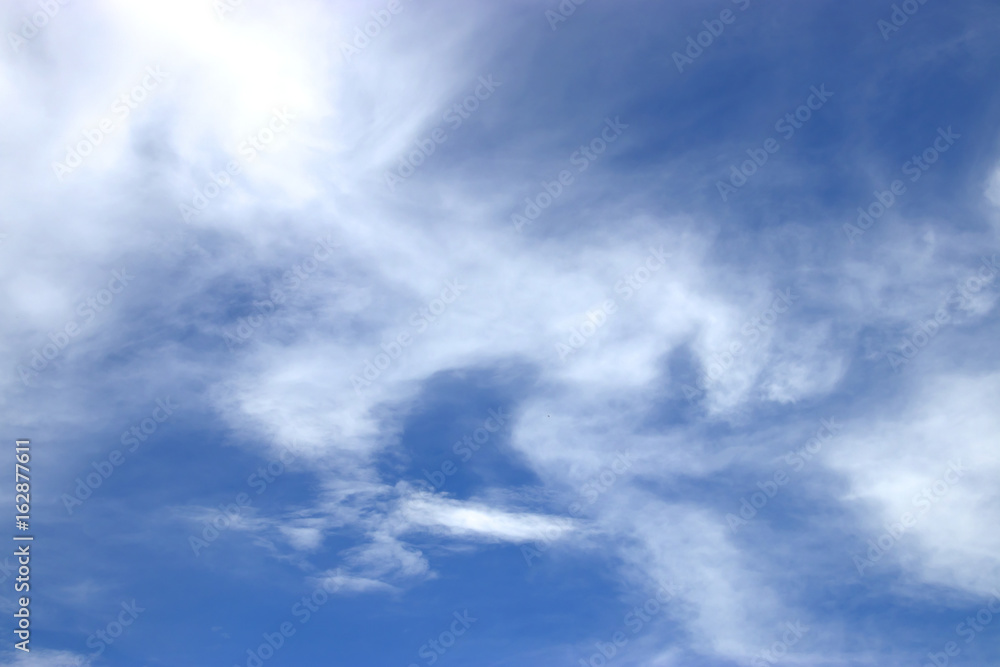 blue sky with clouds can use background.