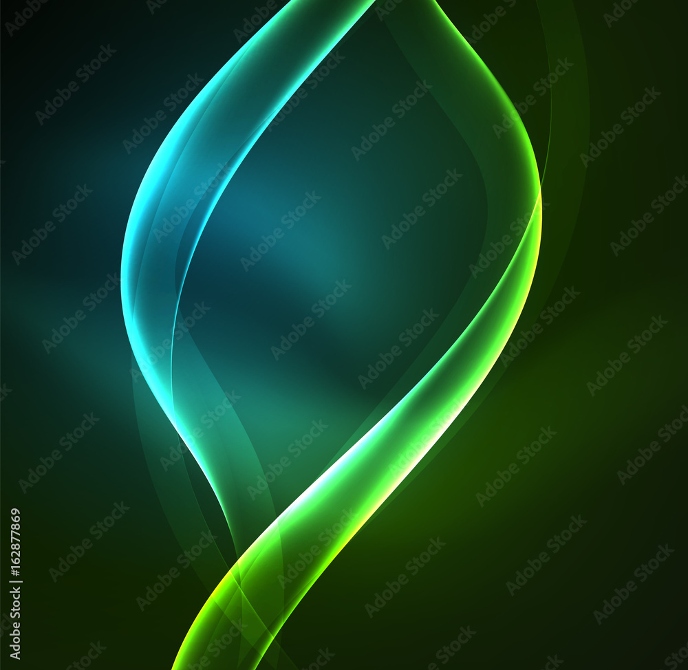 Obraz premium Glowing geometric shapes