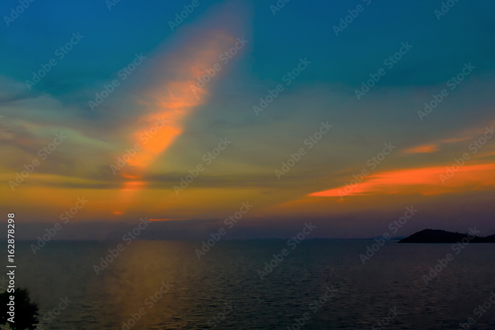 Sunrise at sea Thailand