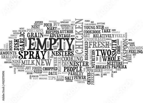 A WEEK S WORTH OF TIPS FOR EMPTY NESTERS TEXT WORD CLOUD CONCEPT