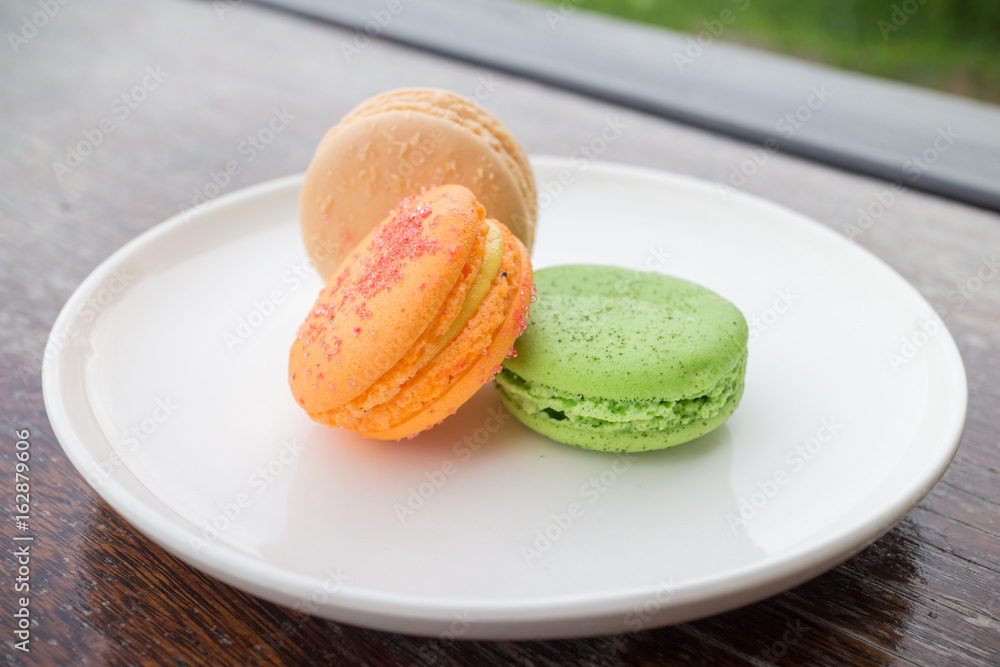 fresh macaroons in outdoor bakery house cafe fresh macaroons in outdoor bakery house cafe