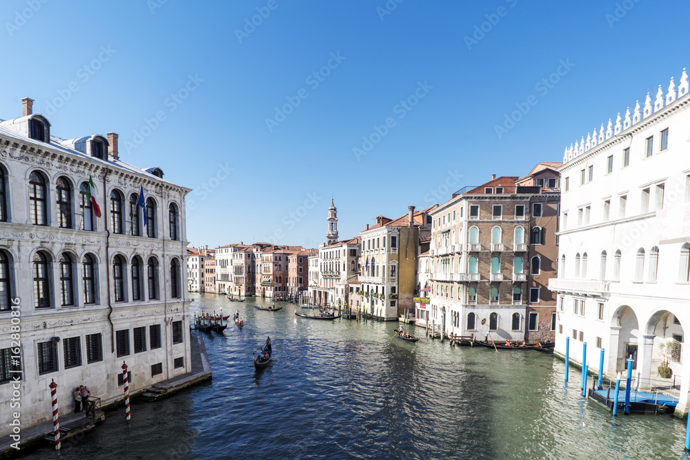 Various views of the tourist city of Venice, Italy