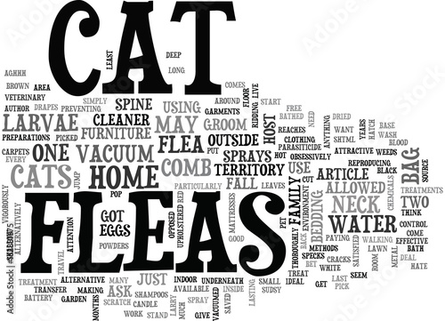 AGHHH MY CAT HAS GOT FLEAS TEXT WORD CLOUD CONCEPT