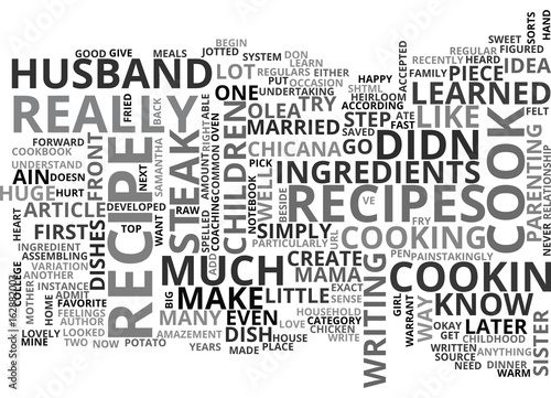 AIN T NO COOKIN LIKE MAMA S COOKIN TEXT WORD CLOUD CONCEPT