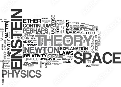 Tapety artystyczne ALBERT EINSTEIN THE DISHONEST NEWTON TEXT WORD CLOUD CONCEPT