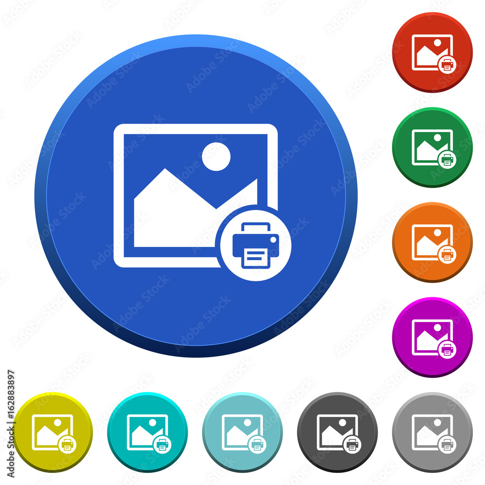 Print image beveled buttons Print image beveled buttons