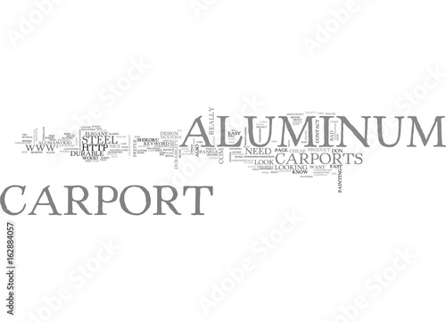 ALUMINUM CANOES TEXT WORD CLOUD CONCEPT