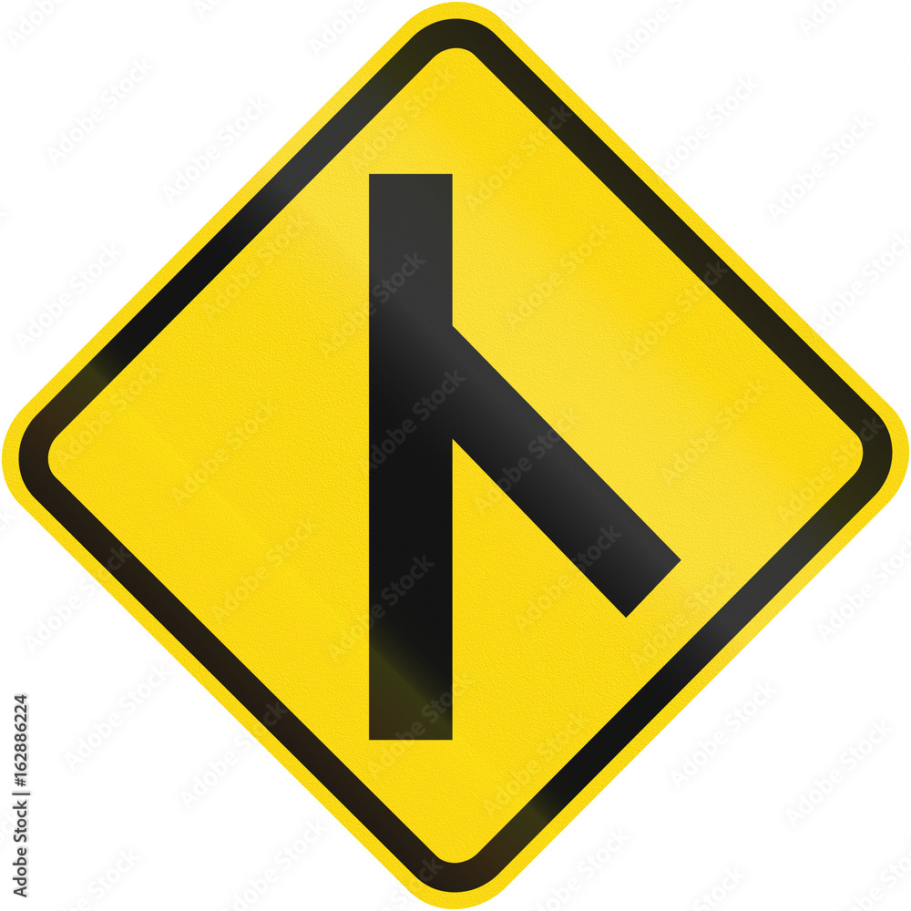 45 Degree 3 way Intersection Ahead In Brazil 45 Degree 3 way Intersection Ahead In Brazil