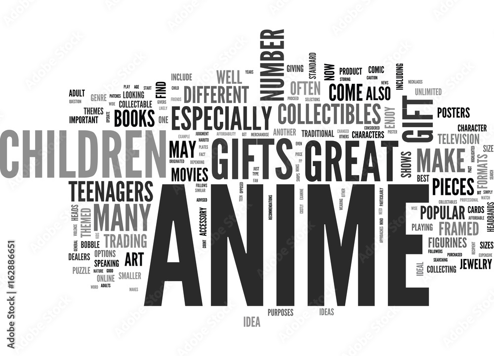 ANIME COLLECTABLE TOYS HOW TO PROFIT FROM THEM TEXT WORD CLOUD CONCEPT  Stock Vector | Adobe Stock