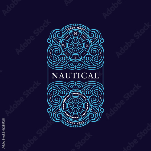 Vintage label template
