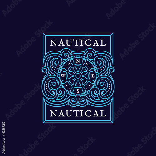 Vintage label template