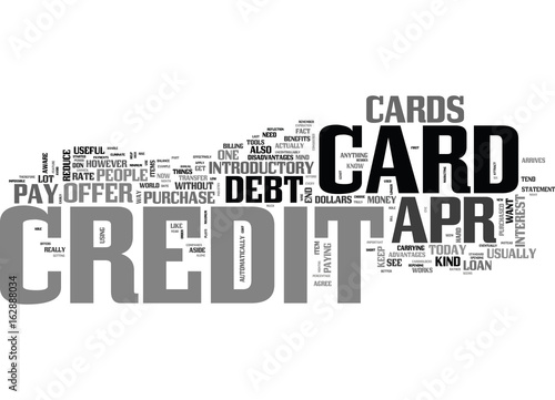 APR CREDIT CARDS A TOOL TO ELIMINATE DEBT TEXT WORD CLOUD CONCEPT photo