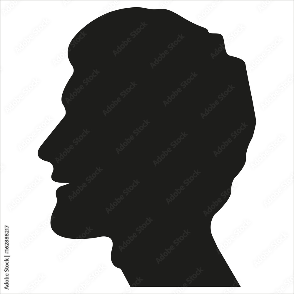 Vector image of boy profile. Vector image of boy profile.