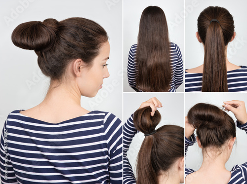 hairstyle bun tutorial