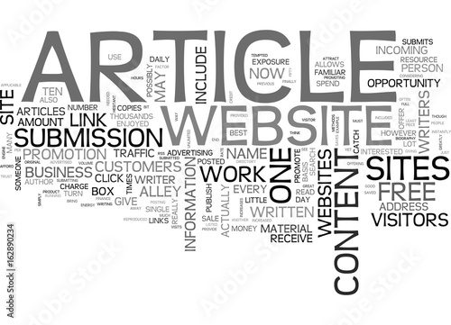 ARTICLE SITES TEXT WORD CLOUD CONCEPT