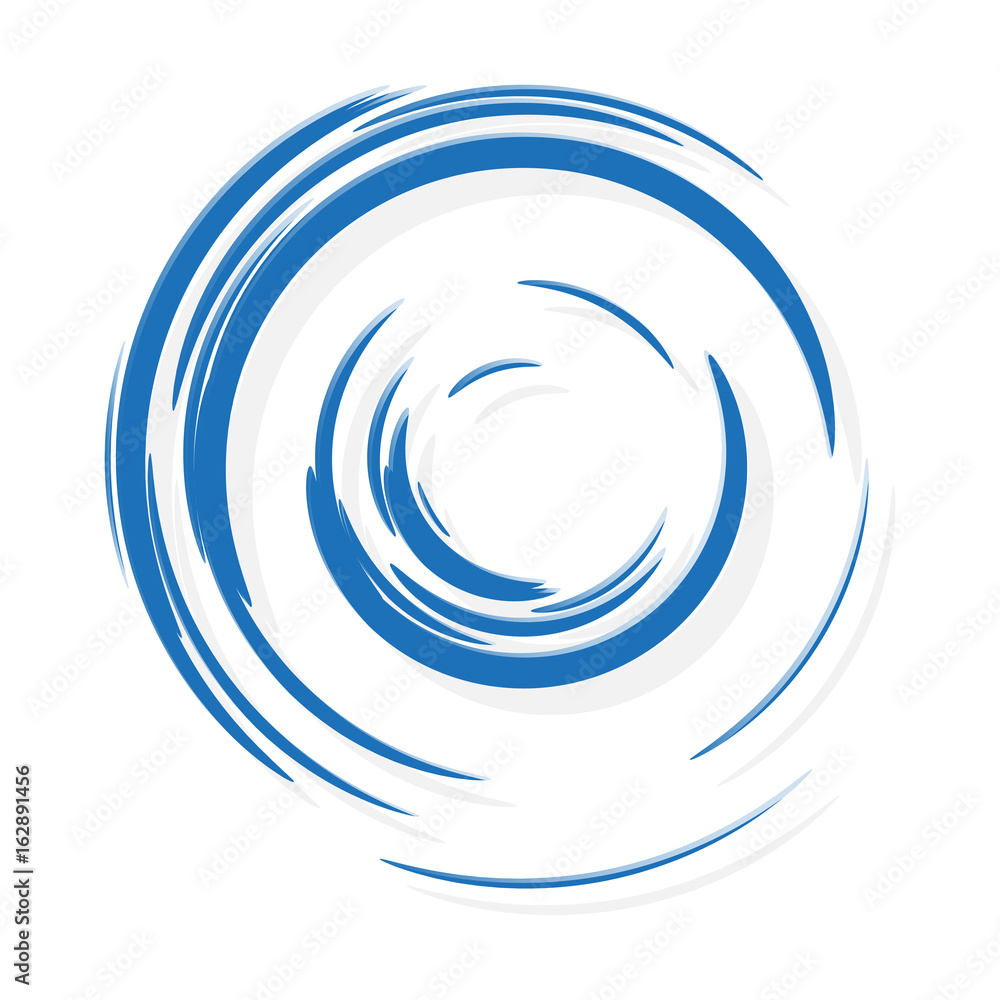 Sliding wheel in the movement. The circle drawn by brush. Vector illustration EPS10 Sliding wheel in the movement. The circle drawn by brush. Vector illustration EPS10
