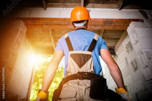 Fototapeta Pro Builder Ready For Work