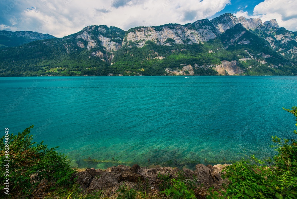 Scenic Swiss Lake Brienz