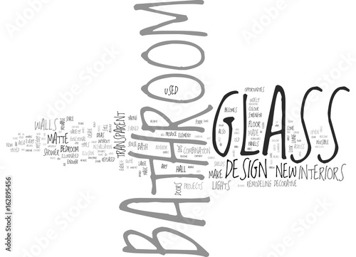 BATHROOM GLASS INVISIBLE OPPORTUNITIES TEXT WORD CLOUD CONCEPT