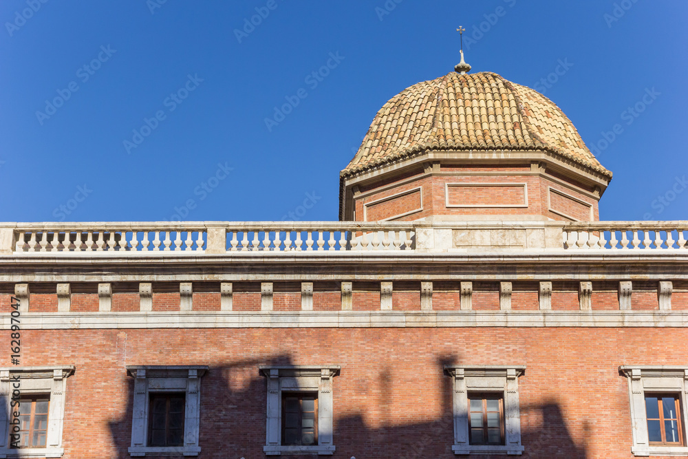 Tiled dome of the La Nau University building of Valencia